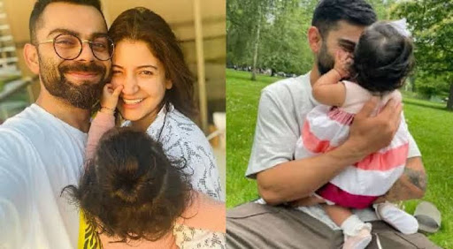 How did Kohli’s wife - daughter celebrate his superhuman innings