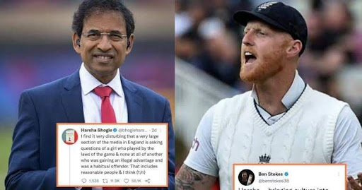 Stokes-Harsha tweet war over 'Mankading'