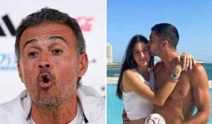 The Spain coach threatened not to let the girl's boyfriend enter the field